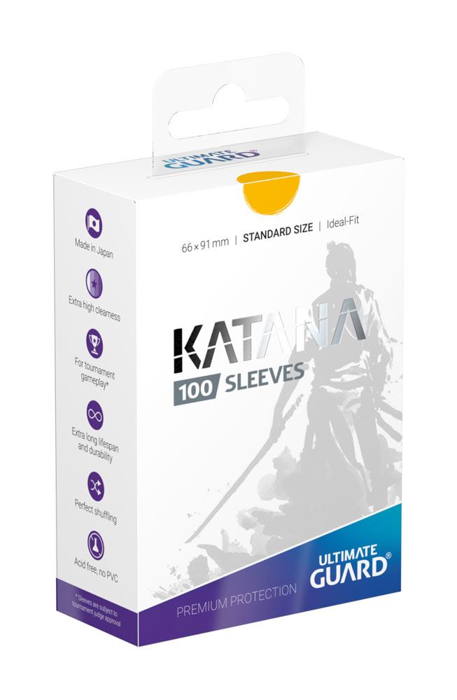 Ultimate Guard Katana Sleeves Standard Size (100) - AMARILLA