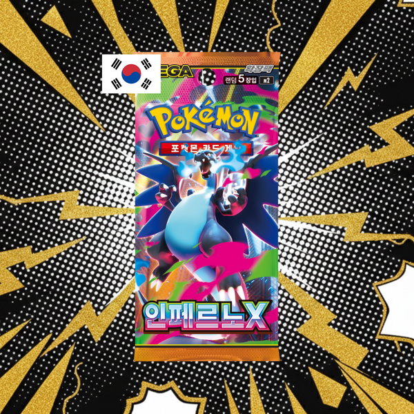 POKEMON TCG - PACK 5 SOBRES INFERNO X COREANO