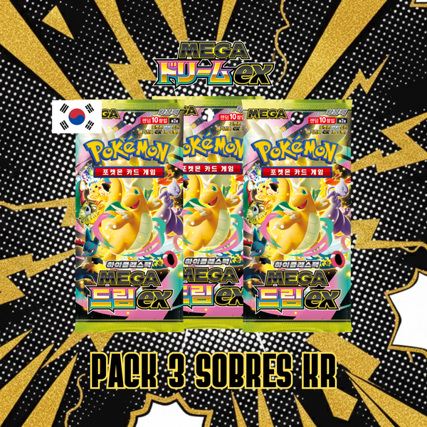 POKEMON TCG - PACK 3 SOBRES MEGA DREAM EX KR