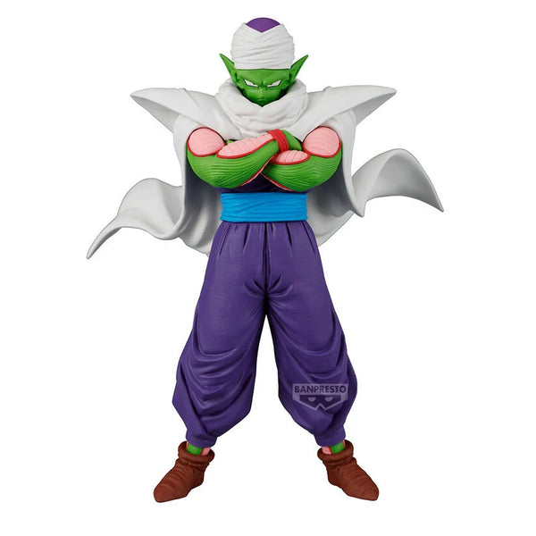 Banpresto Dragon Ball Z Solid Edge Works - Figura Piccolo PVC 19 cm - Brazos Cruzados con Turbante y Capa Blanca - Coleccionable Oficial