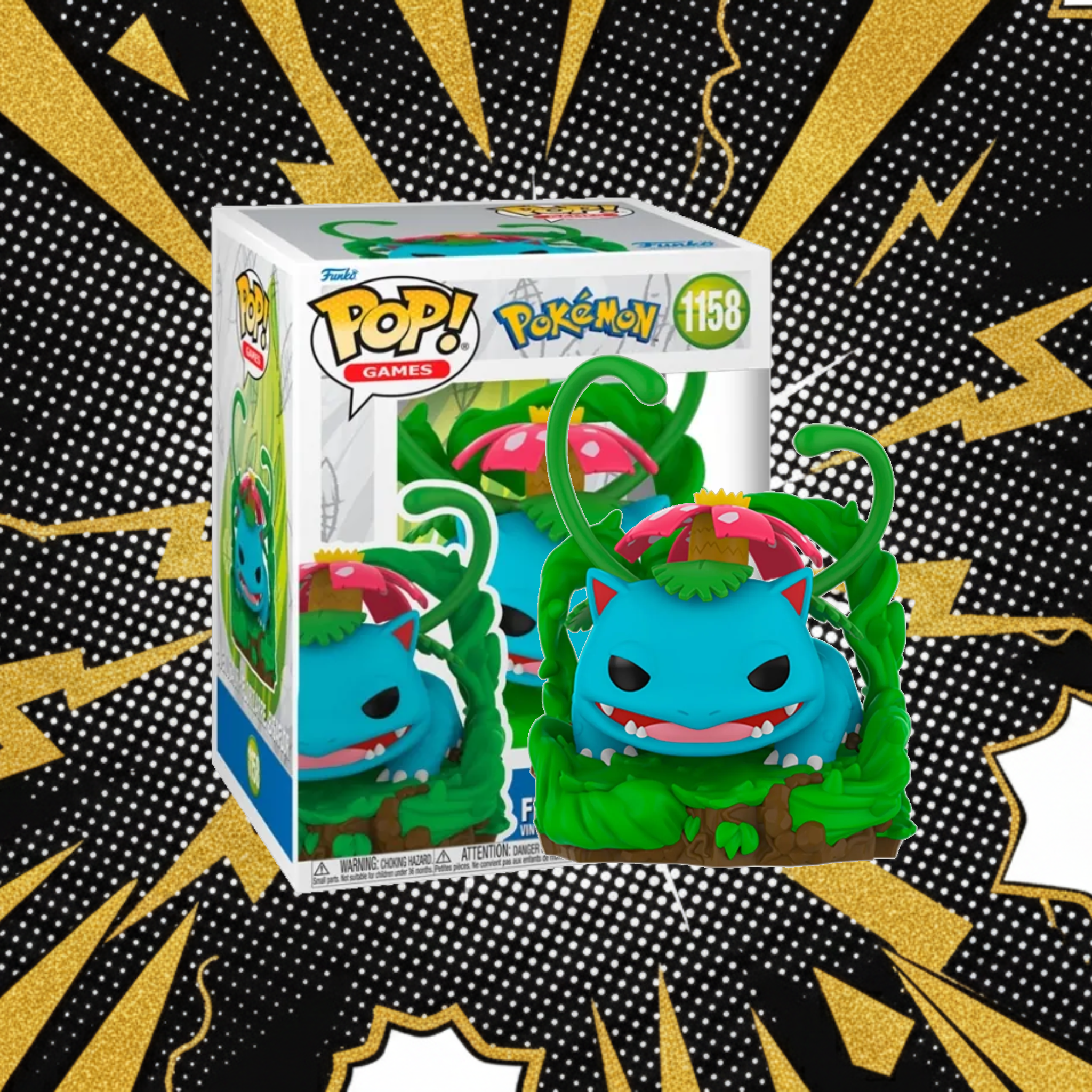 Funko Pop! Deluxe: Venusaur con Látigo Cepa