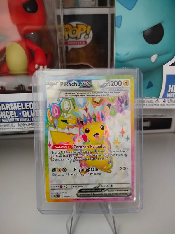 Pikachu ex 219/191 – Chispas Fulgurantes (Rara Ultra, ES)