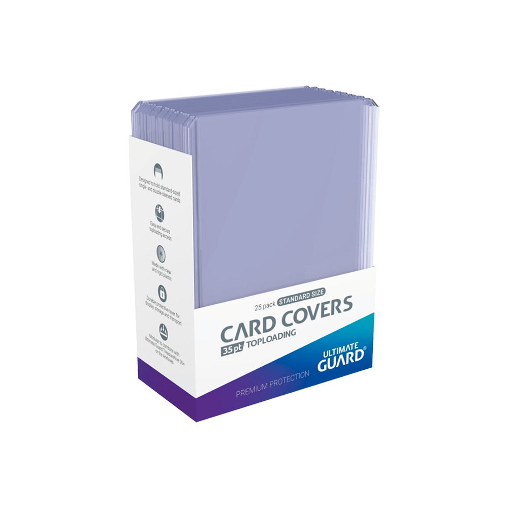 FUNDAS CARD COVERS TOP LOADING 35 PT TRANSPARENTE - PACK 25 UDS
