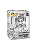 Pack de figuras Funko Pop! de Silvestre y Piolín con diseño artístico de boceto en blanco y negro, número 2013.