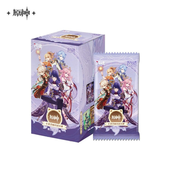 Caja de Sobres Genshin Impact Genius Invokation TCG Vol. 3 | Juego de Cartas Oficial (Copia)