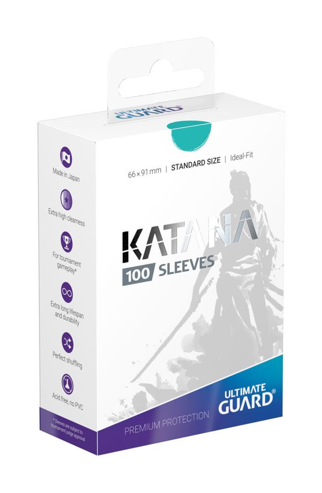 Ultimate Guard Katana Sleeves Standard Size (100) - Turquesa