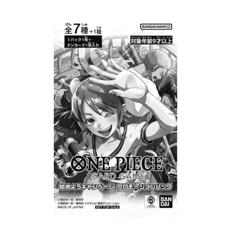Sobre promocional One Piece Card Game Let's Get Started Japan con cartas de Nami, Chopper y Brook en versión Parallel