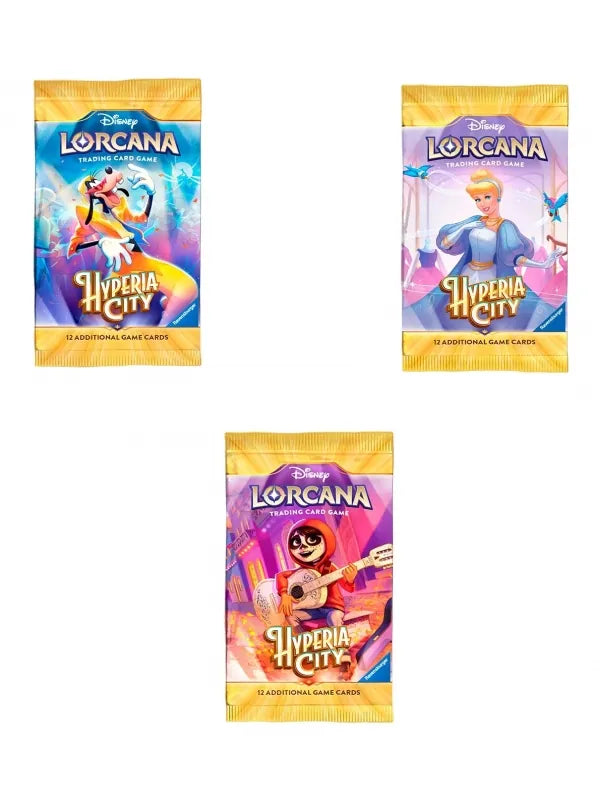 Caja de Sobres Disney Lorcana Hyperia City (24 Boosters EN) | Preventa