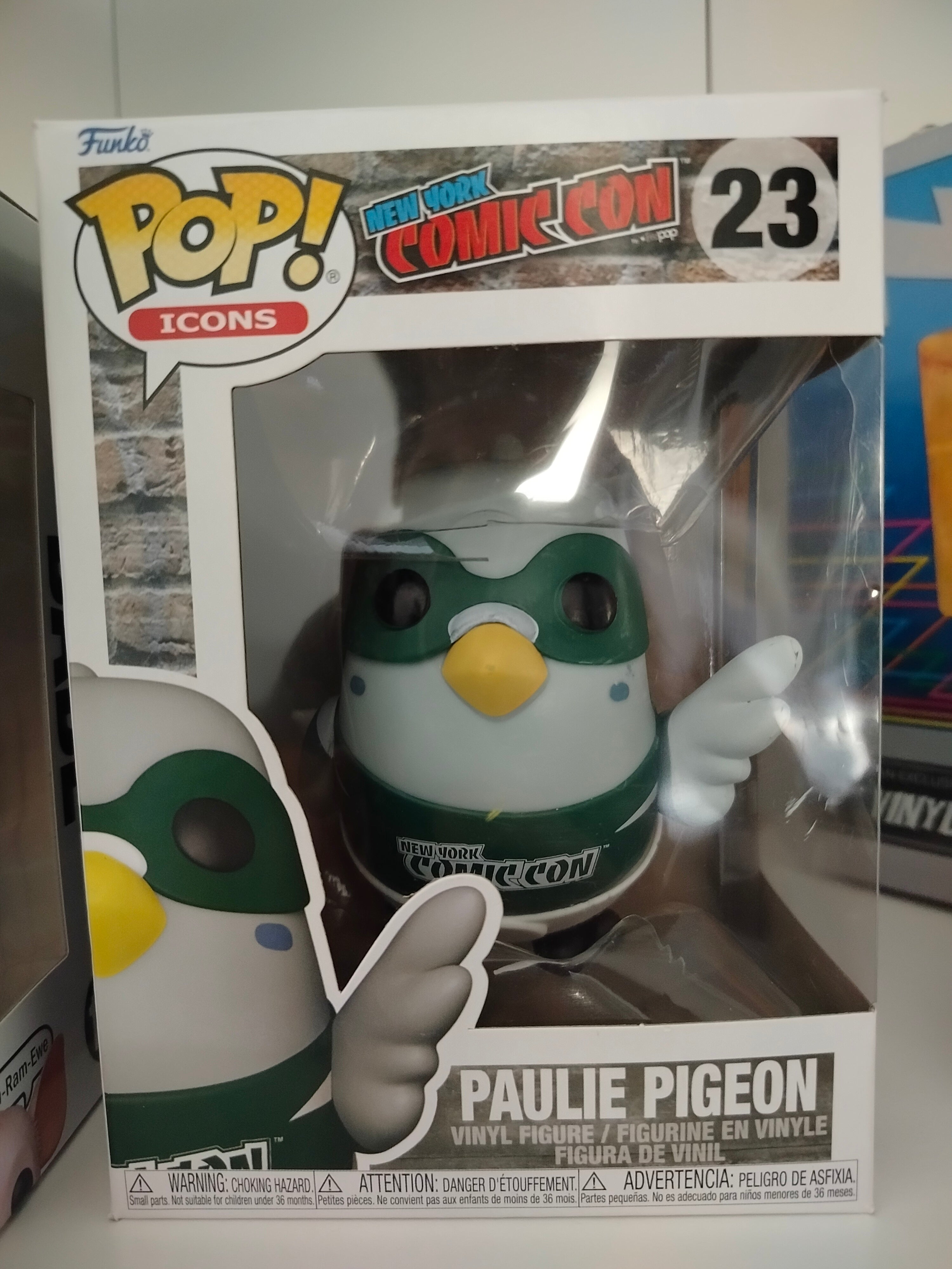 Funko Pop! Figura POP New York Comic Con - Paulie Pigeon - 23 (Sin etiqueta e insert roto)