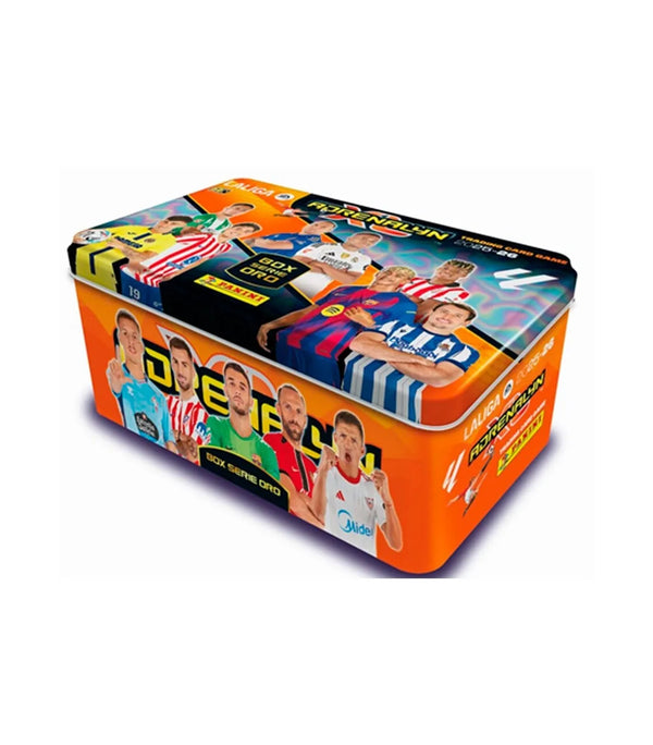Tin Box Serie Oro Adrenalyn XL LaLiga 2025/26 - Panini Cromos