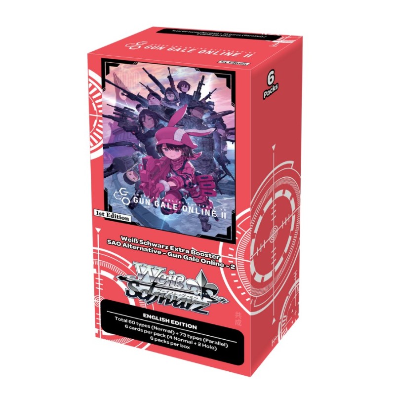 Caja de sobres Weiß Schwarz Sword Art Online Alternative Gun Gale Online II japanese Edition 1st Edition con 6 packs por caja