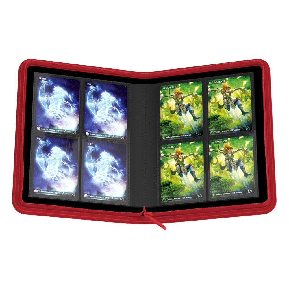 Ultimate Guard Zipfolio 160 8-Pocket Xenoskin - Rojo