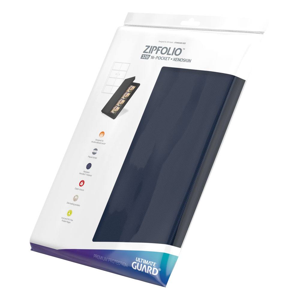 Ultimate Guard Zipfolio 320 16-Pocket Xenoskin - Azul Oscuro